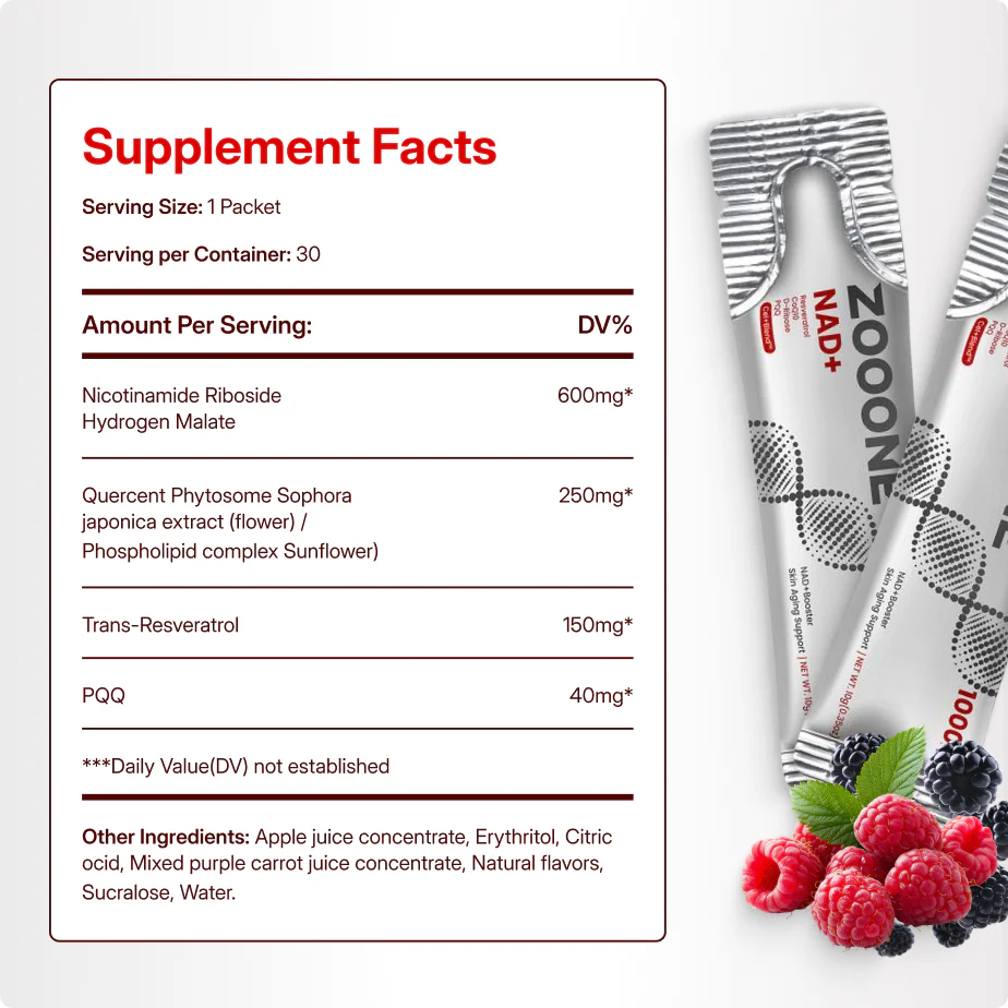 NAD+ Berry Flavor Drink Mix